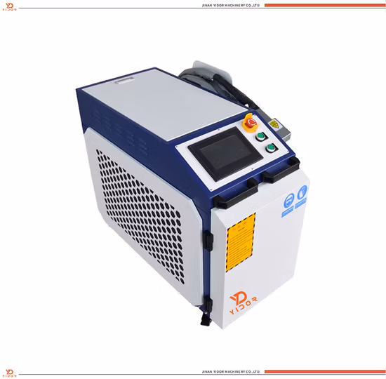 1500W Fiber Laser Cleaning Machine with Continuous Laser for Rust Removing Post Weld Treatment Oil and Grease Removal Paint Stripping Pretreatment Parts