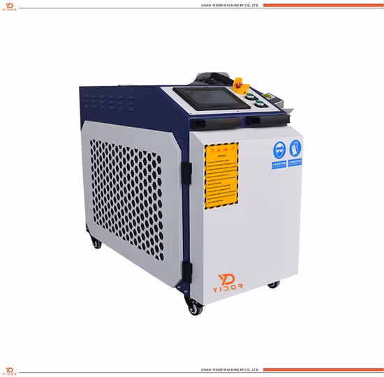 1500W Fiber Laser Cleaning Machine with Continuous Laser for Rust Removing Post Weld Treatment Oil and Grease Removal Paint Stripping Pretreatment Parts