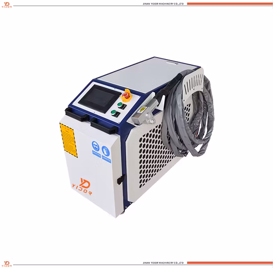 1500W Fiber Laser Cleaning Machine with Continuous Laser for Rust Removing Post Weld Treatment Oil and Grease Removal Paint Stripping Pretreatment Parts