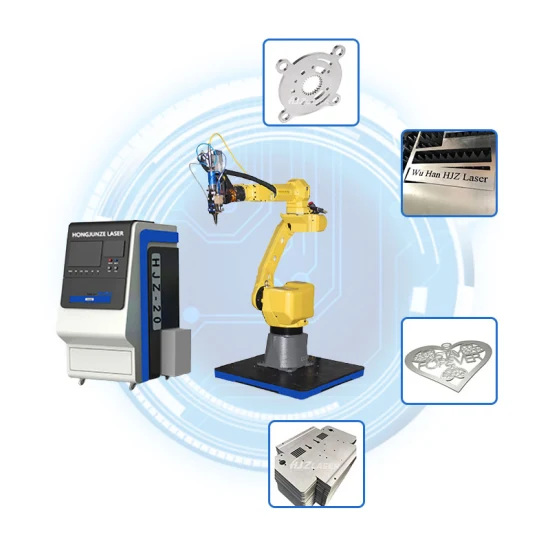 Bon marché de haute qualité CNC Tube et plaque d'acier 3D Robot de découpe laser à fibre Machine de soudage laser Ipg Raycus Machine de découpe laser Prix pour 1000W 2000W 3000W