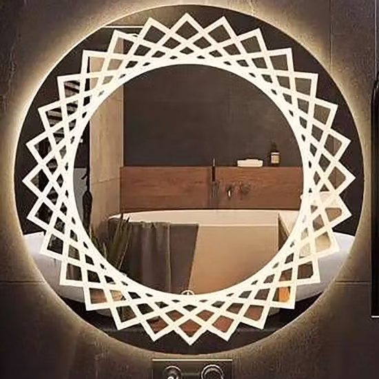 Ligne de production de miroirs / Découpe de verre / Sablage / Ponçage / Bordure / Biseautage / Marquage par gravure laser / Machine d'application de film Processus de miroir de salle de bains